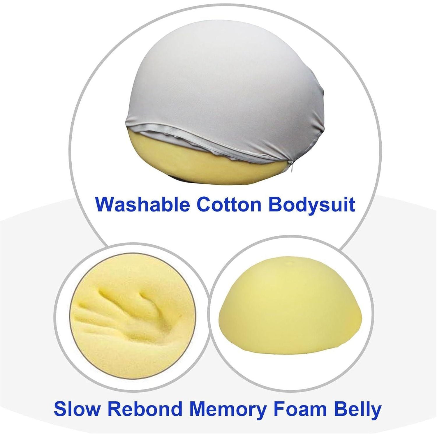 Fake Pregnancy Belly Fake Belly Bodysuit With Memory Foam Filling Costumes,Does not Apply