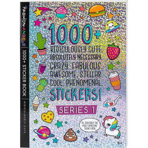 Fashion Angels 1000 Cute Stickers Book for Kids Crafts Planners Scrapbooks 40 Pages Ages 6 Plus