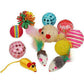 Fashion's Talk Cat Toys Variety Pack for Kittens 20 Pieces Interactive and Chew Toys