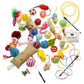 Fashion's Talk Cat Toys Variety Pack for Kittens 20 Pieces Interactive and Chew Toys