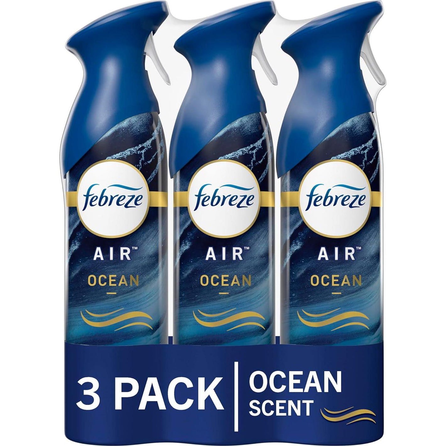 Febreze Air Mist Air Freshener Spray, Odor-Fighting Room Spray, Ocean Scent, 88oz, Pack of 3