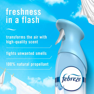 Febreze Febreze Air Mist Air Freshener Spray, Odor-Fighting Room Spray, Air Fresheners For Home And Bathroom And Kitchen, Aerosol Can, Linen And Sky Scent, 8.8oz, 2 Count