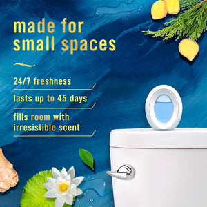 Febreze Febreze Small Spaces Air Freshener, Odor-Fighting, Plug In Alternative, Air Fresheners For Home And Bathroom And Kitchen, Ocean Scent, 4 Count (Pack Of 1)
