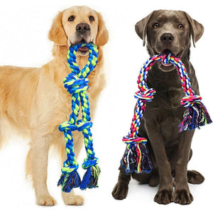 Feeko Heavy Duty Dog Rope Toys, 2-Pack for Aggressive Chewers, Large Breed Tug of War Set