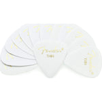 Fender Classic Celluloid Guitar Picks 351 Shape, Guitar Accessories, White, Thin, 12-Pack,