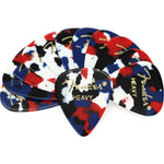 Fender Classic Celluloid Guitar Picks 351 Shape, Guitar Accessories, Confetti, Heavy, 12-Pack,
