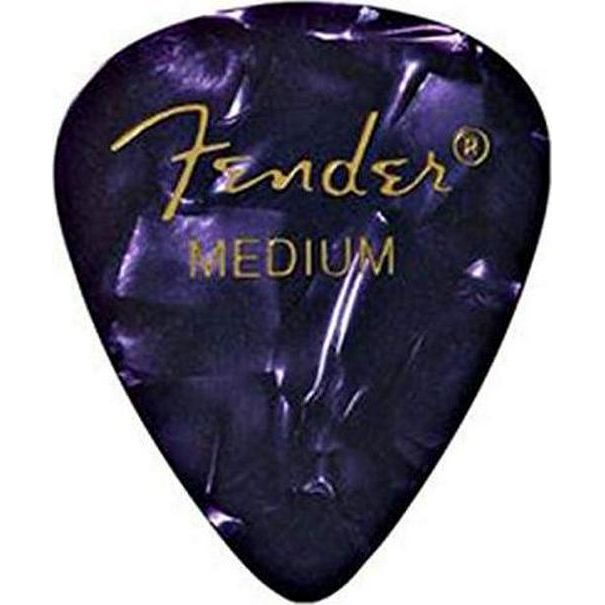 Fender Premium Celluloid Guitar Picks 351 Shape, Guitar Accessories, Purple Moto, Medium, 144-Pack,