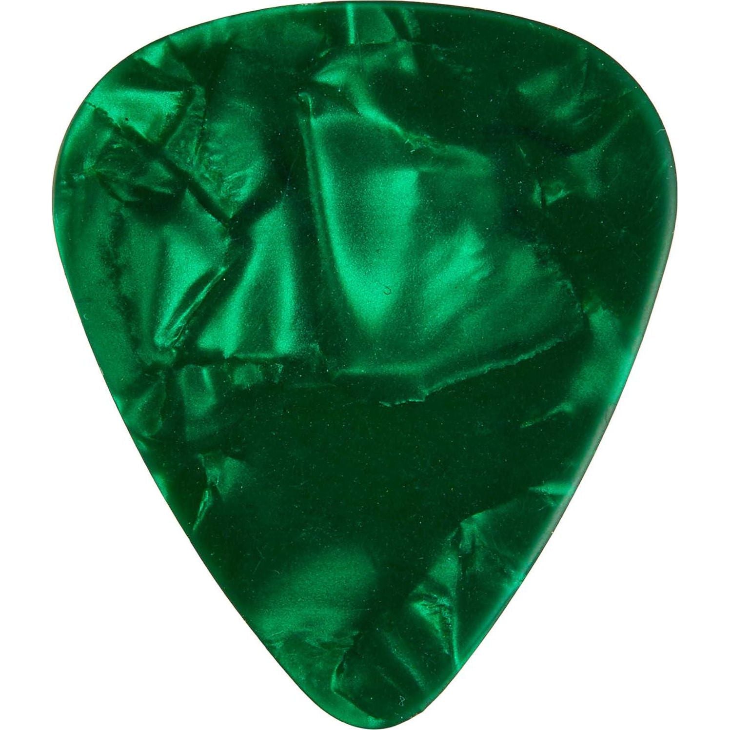 Fender Premium Celluloid Guitar Picks 351 Shape, Guitar Accessories, Green Moto, Medium, 12-Pack,