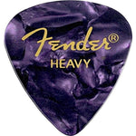 Fender Premium Celluloid Guitar Picks 351 Shape, Guitar Accessories, Purple Moto, Heavy, 144-Pack,