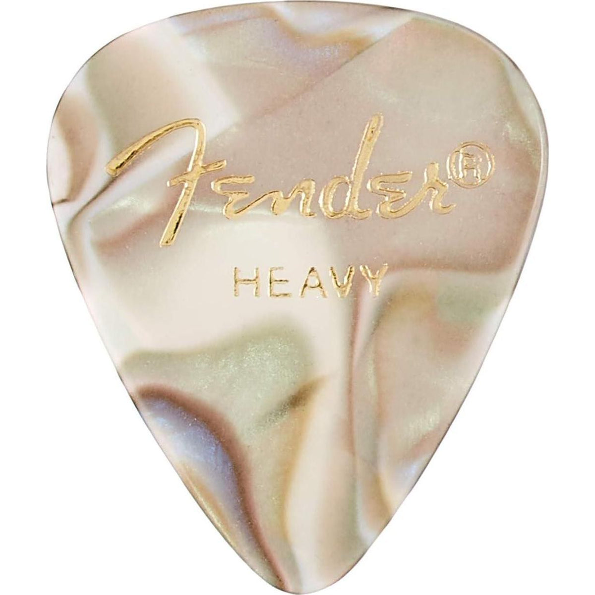 Fender Premium Celluloid Guitar Picks 351 Shape, Guitar Accessories, Abalone, Heavy, 144-Pack,