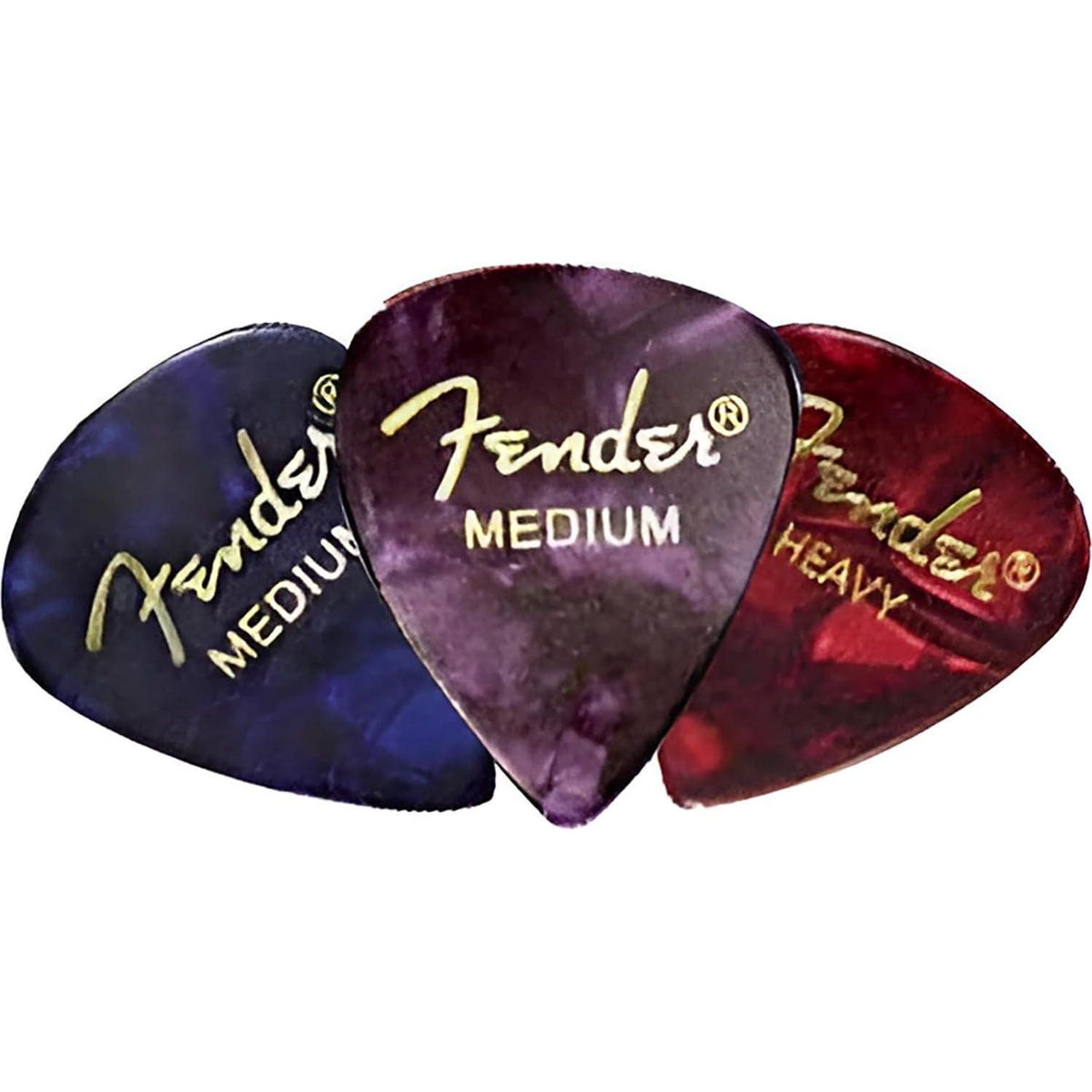 Fender Premium Picks Sampler - 12 Pack Includes Thin, Medium And Heavy Gauges (Austin Bazaar Exclusive),