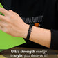 Feraco Men's Magnetic Bracelet, 1 Pc, Black Titanium Steel with Magnets, Adjustable Sizing Tool Included, Stylish Wellness Band