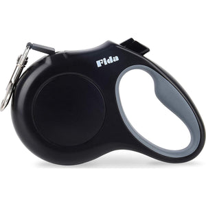 Fida Retractable Dog Leash 16 ft Tangle Free for Small Dogs Up to 26 lbs Black