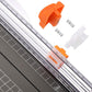 Firbon A4 Paper Cutter 12 Inch Titanium Paper Trimmer Scrapbooking Tool With Automatic Security Safeguard And Side Ruler For Craft Paper, Coupon, Label And Cardstock (Black),
