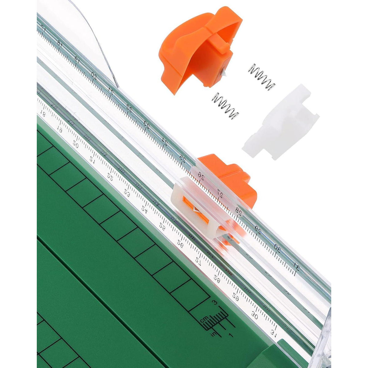 Firbon Green A4 Paper Cutter 12 Inch Titanium Straight Paper Trimmer With Side Ruler For Scrapbooking Craft, Paper, Coupon, Label, Cardstock,