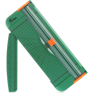 Firbon Green A4 Paper Cutter 12 Inch Titanium Straight Paper Trimmer With Side Ruler For Scrapbooking Craft, Paper, Coupon, Label, Cardstock,
