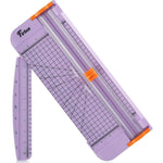 Firbon Purple A4 Paper Cutter, 12 Inch Titanium Straight Paper Trimmer With Side Ruler For Scrapbooking Craft, Paper, Coupon, Label, Cardstock,