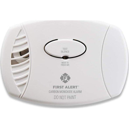 First Alert Carbon Monoxide Detector, Battery Operated Alarm With Test And Silence Button, CO400, White, 1-Pack,029054000699