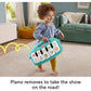 Fisher-Price Glow and Grow Kick and Play Piano Gym Blue Music Mat Playmat for Newborns 0+ Months