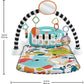 Fisher-Price Glow and Grow Kick and Play Piano Gym Blue Music Mat Playmat for Newborns 0+ Months