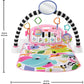 Fisher Price Glow and Grow Piano Gym Pink Kick and Play Baby Playmat with Music and Developmental Toys for Newborns