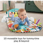 Fisher-Price Glow and Grow Kick and Play Piano Gym Blue Music Mat Playmat for Newborns 0+ Months