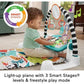 Fisher-Price Glow and Grow Kick and Play Piano Gym Blue Music Mat Playmat for Newborns 0+ Months