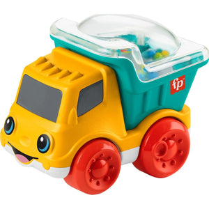 Fisher-Price Poppity Pop Dump Truck, Baby Push Toy with Music, Ages 6 Months & Up