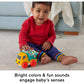 Fisher-Price Poppity Pop Dump Truck, Baby Push Toy with Music, Ages 6 Months & Up