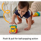 Fisher-Price Poppity Pop Dump Truck, Baby Push Toy with Music, Ages 6 Months & Up