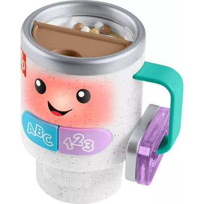 Fisher-Price Laugh & Learn Coffee Mug Baby Toy, Music & Lights, Ages 6 Months+, Infant Learning Toy