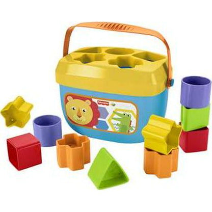 Fisher Price Stacking Toy Baby’s First Blocks 10 Shapes for Sorting and Play Ages 6 Months and Up