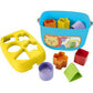 Fisher Price Stacking Toy Baby’s First Blocks 10 Shapes for Sorting and Play Ages 6 Months and Up