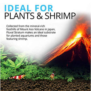 Fluval Stratum Aquarium Substrate for Freshwater Plant and Shrimp Tanks 8.8 lb Bag