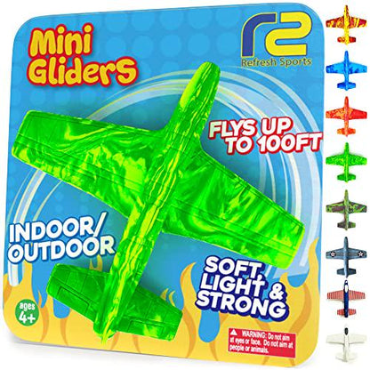 Foam Glider Airplanes for Kids Ages 4 10 Birthday Gifts Party Favors Outdoor Toys