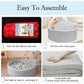 Foam Ball Pit for Toddlers 35.4 x 11.8 Inch Soft Round Playpen for Kids Indoor Outdoor Grey Balls Not Included