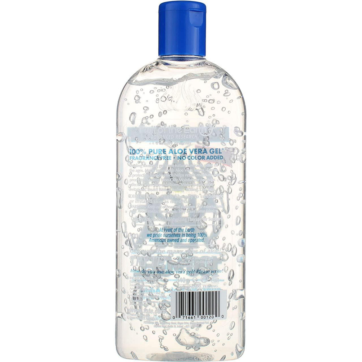 Fruit of the Earth Aloe Vera Gel 100%, 12 oz, Pack of 6, Moisturizing Therapy for Skin