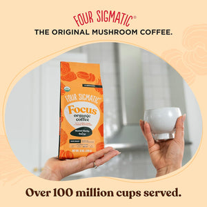 Four Sigmatic Four Sigmatic Focus Mushroom Coffee | Organic Ground Coffee With Lion's Mane Mushroom And Chaga For Better Focus And Immune Support | 12oz Bag