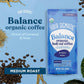 Four Sigmatic Four Sigmatic Organic Balance Adaptogen Ground Coffee | Medium Roast USDA Organic Coffee With Ashwagandha, Chaga Mushroom, Eleuthero And Tulsi For Focus And Energy Boosting | 12oz Bag