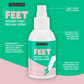 Freeman Freeman Flirty Feet Instant Foot Peeling Spray, Exfoliating Foot Mask For Summer, Moisturizing And Smooth Dry, Cracked Heels, Remove Dead Skin Quickly, Cruelty-Free And Vegan, 4 Fl.oz./ 118 Ml Bottle