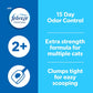 Fresh Step Clumping Cat Litter, 37 lbs (2 x 18.5 lb), Febreze Extra Strength, Multi-Cat, Odor Control Formula
