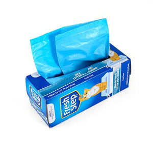 Fresh Step Drawstring Cat Litter Box Liners, Large Size, Fresh Scent, 17"x25", 7 Count Bag