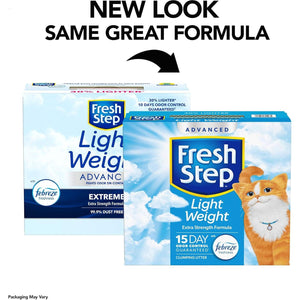 Fresh Step Lightweight Cat Litter Febreze Scent Clumping Extra Strength 25 lbs 2 x 12.5 lb