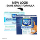 Fresh Step Outstretch Long Lasting Clumping Cat Litter Unscented Charcoal 2 x 16 lb Box
