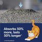 Fresh Step Outstretch Long Lasting Clumping Cat Litter Unscented Charcoal 2 x 16 lb Box
