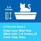 Fresh Step Unscented Clumping Cat Litter, 14 lb Box, Activated Charcoal, Low Dust & Odor Control
