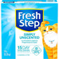 Fresh Step Unscented Clumping Cat Litter, 14 lb Box, Activated Charcoal, Low Dust & Odor Control