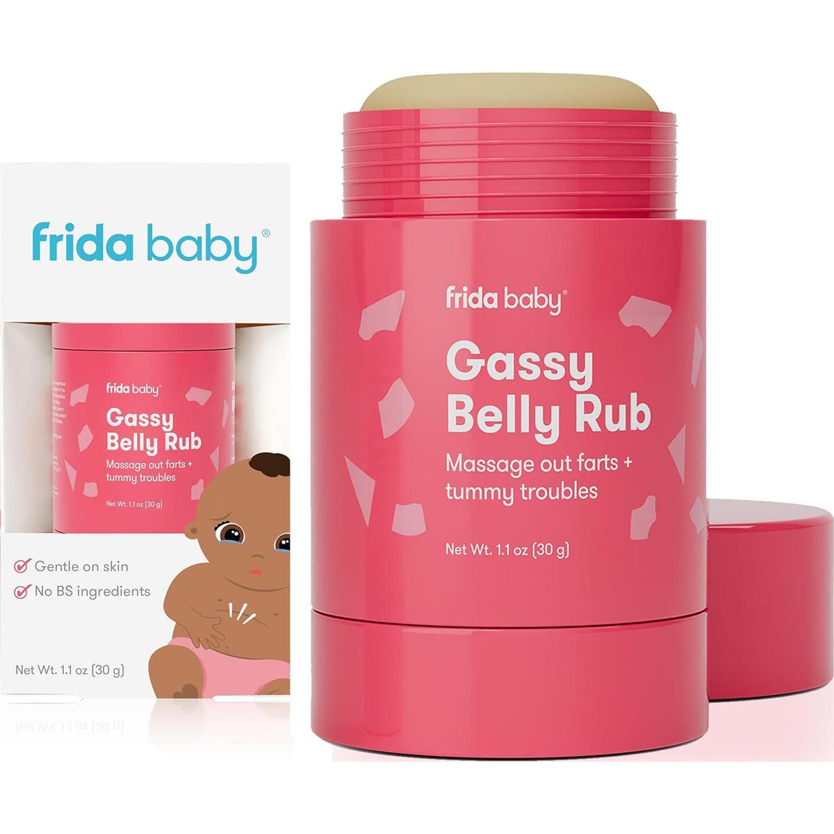 Frida Baby Gassy Belly Rub | Infant Gas Relief | Baby Gas Relief Rub For Belly Massages Made With Natural Oils,