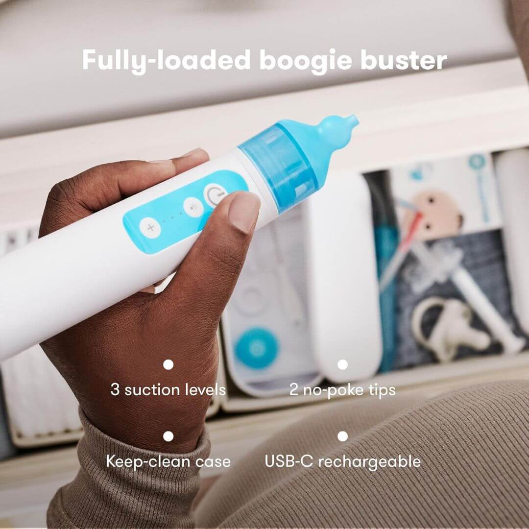 Frida Baby Electric Nose Frida USB Rechargeable Nasal Aspirator,810028771536