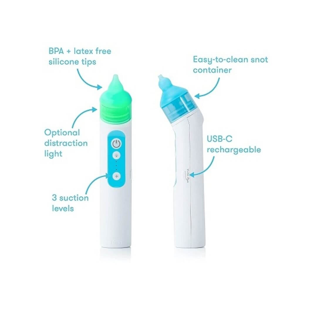 Frida Baby Electric Nose Frida USB Rechargeable Nasal Aspirator,810028771536